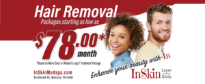 InSkin Laser & Body Hair Removal Packages Pricing